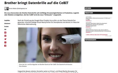 Linktipp: Brother bringt Datenbrille auf die CeBIT